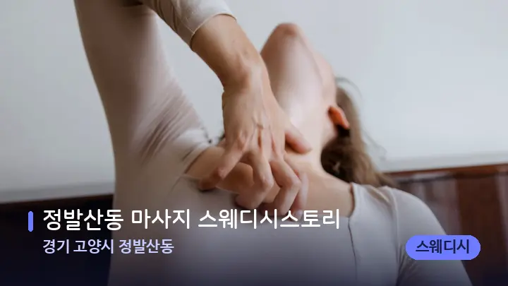 경기 고양시 정발산동 정발산동 마사지 스웨디시스토리 — 어깨를 다루는 관리사의 손
