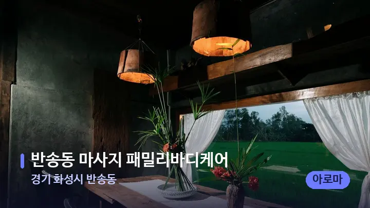경기 화성시 반송동 반송동 마사지 패밀리바디케어 — 마사지 베드가 놓인 관리실