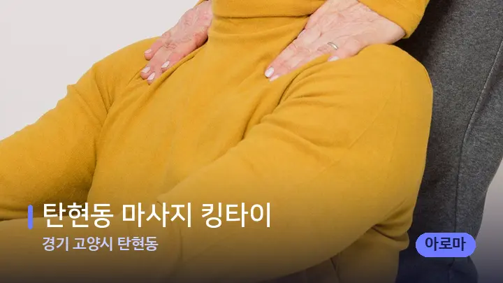 경기 고양시 탄현동 탄현동 마사지 킹타이 — 어깨를 다루는 관리사의 손