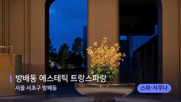 서울 서초구 방배동 방배동 에스테틱 트랑스파랑 — 스파 프런트 공간