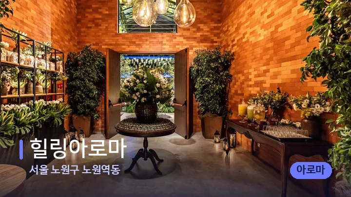 서울 노원구 노원역동 힐링아로마 — 스파 프런트 공간