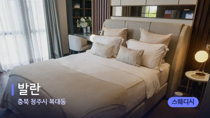 충북 청주시 복대동 발란 — 휴식 분위기의 스파 베드