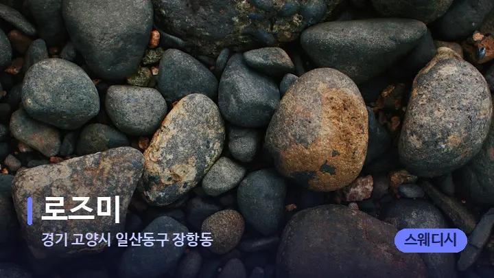 경기 고양시 일산동구 장항동 로즈미 — 마사지용 스톤