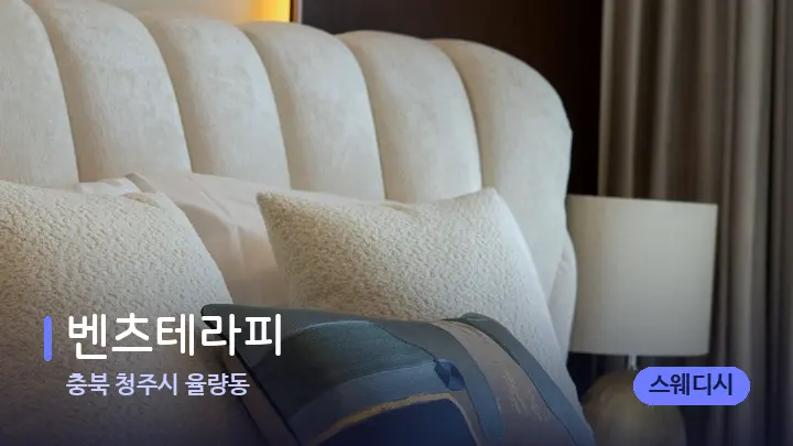 충북 청주시 율량동 벤츠테라피 — 휴식 분위기의 스파 베드