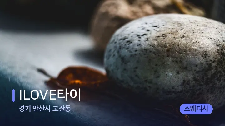 경기 안산시 고잔동 ILOVE타이 — 마사지용 스톤