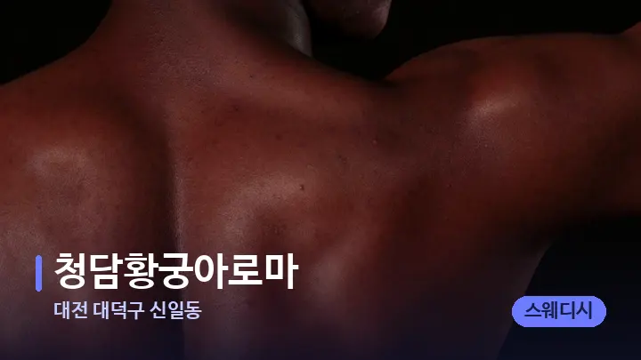 대전 대덕구 신일동 청담황궁아로마 — 등·허리 오일 관리 장면