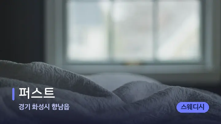 경기 화성시 향남읍 퍼스트 — 휴식 분위기의 스파 베드