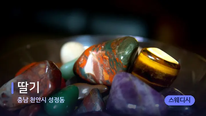 충남 천안시 성정동 딸기 — 마사지용 스톤