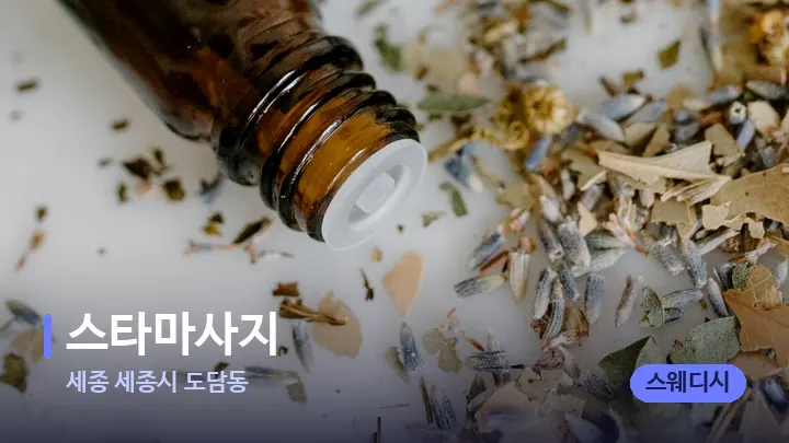 세종 세종시 도담동 스타마사지 — 아로마테라피 오일