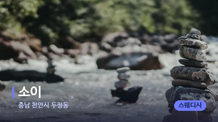 충남 천안시 두정동 소이 — 마사지용 스톤