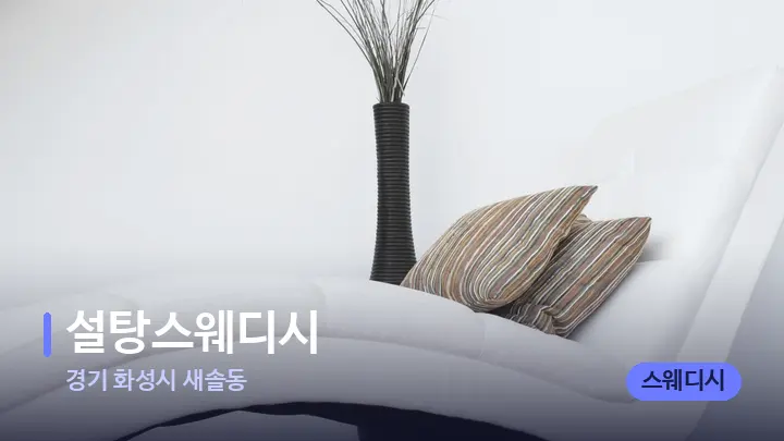 경기 화성시 새솔동 설탕스웨디시 — 휴식 분위기의 스파 베드