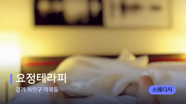 경기 처인구 역북동 요정테라피 — 마사지 베드가 놓인 관리실