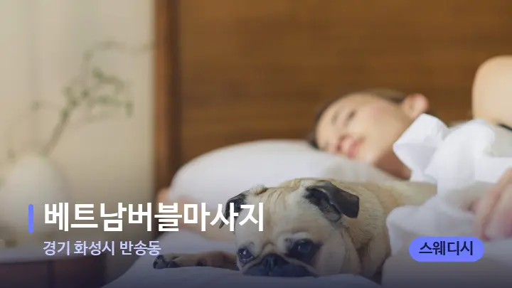 경기 화성시 반송동 베트남버블마사지 — 휴식 분위기의 스파 베드