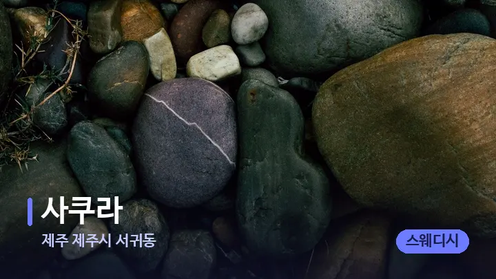 제주 제주시 서귀동 사쿠라 — 마사지용 스톤
