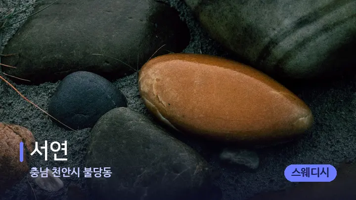 충남 천안시 불당동 서연 — 마사지용 스톤