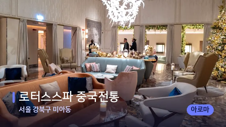 서울 강북구 미아동 로터스스파 중국전통 — 스파 프런트 공간