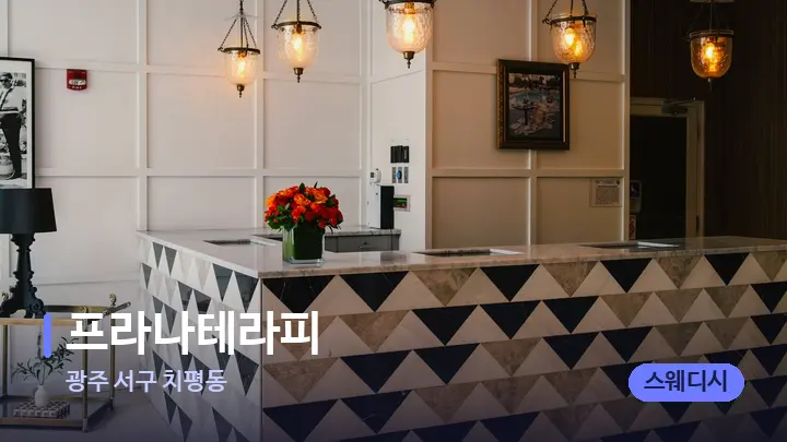 광주 서구 치평동 프라나테라피 — 스파 프런트 공간
