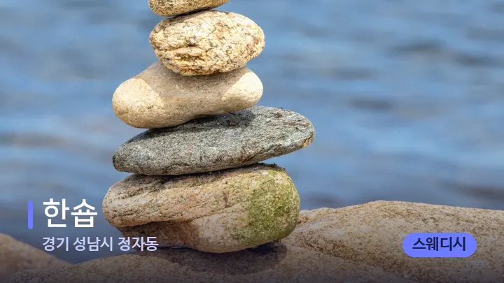 경기 성남시 정자동 한숍 — 마사지용 스톤