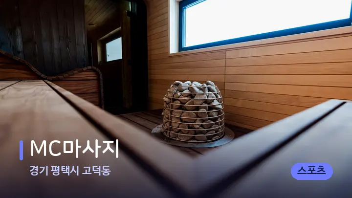 경기 평택시 고덕동 MC마사지 — 웰니스 스파 공간