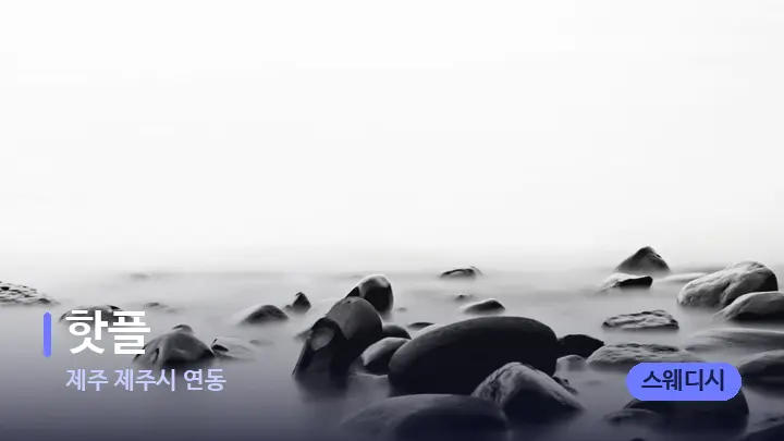 제주 제주시 연동 핫플 — 마사지용 스톤
