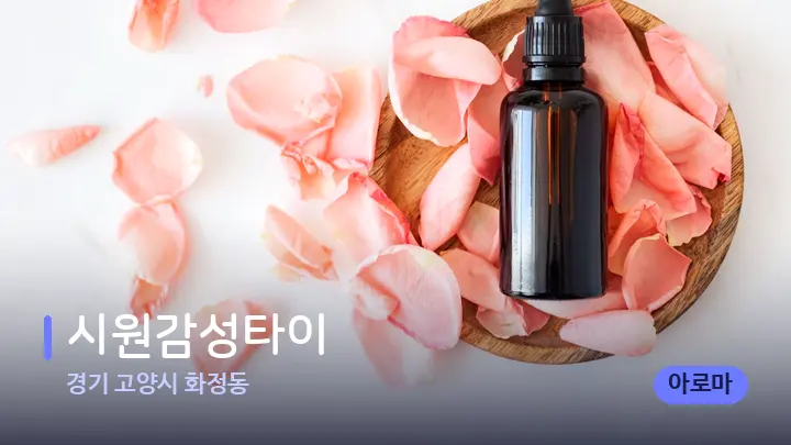 경기 고양시 화정동 시원감성타이 — 아로마테라피 오일