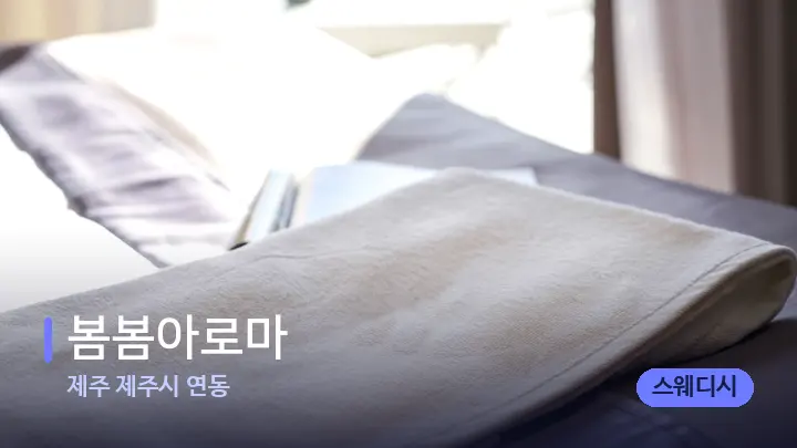 제주 제주시 연동 봄봄아로마 — 마사지 베드가 놓인 관리실