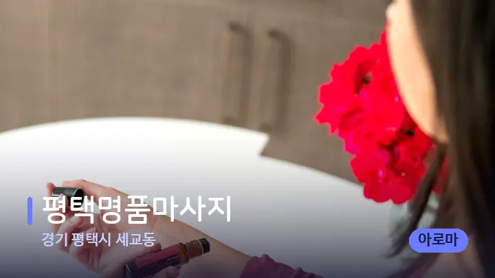 경기 평택시 세교동 평택명품마사지 — 아로마테라피 오일
