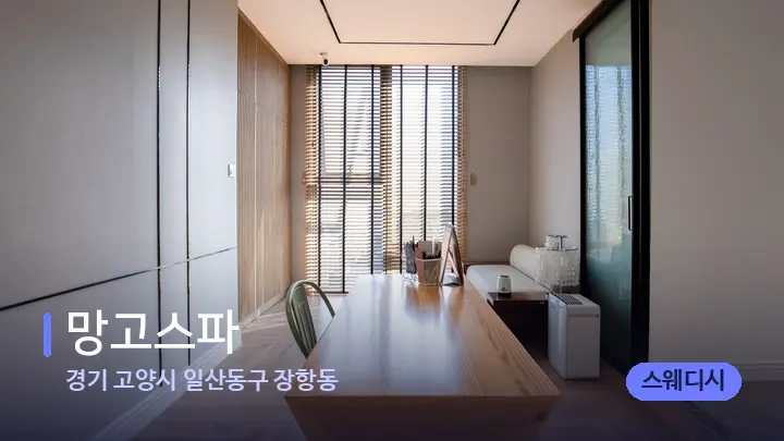 경기 고양시 일산동구 장항동 망고스파 — 마사지 베드가 놓인 관리실