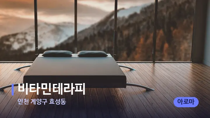 인천 계양구 효성동 비타민테라피 — 휴식 분위기의 스파 베드