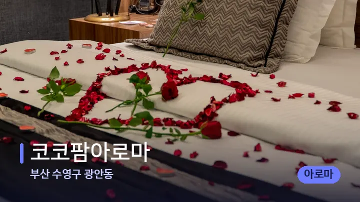 부산 수영구 광안동 코코팜아로마 — 휴식 분위기의 스파 베드