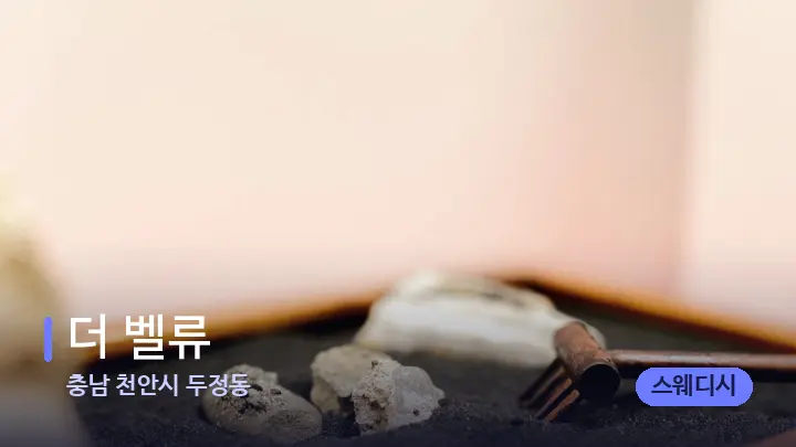 충남 천안시 두정동 더 벨류 — 마사지용 스톤