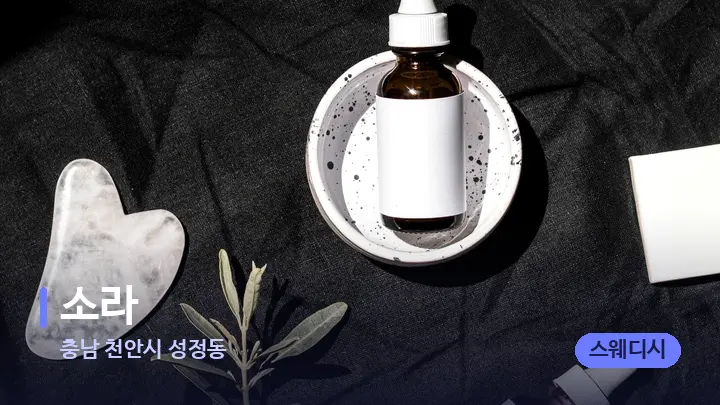 충남 천안시 성정동 소라 — 마사지용 스톤
