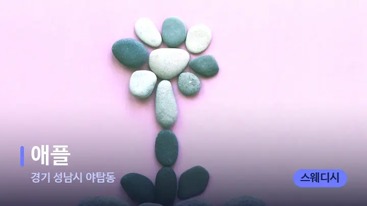 경기 성남시 야탑동 애플 — 마사지용 스톤
