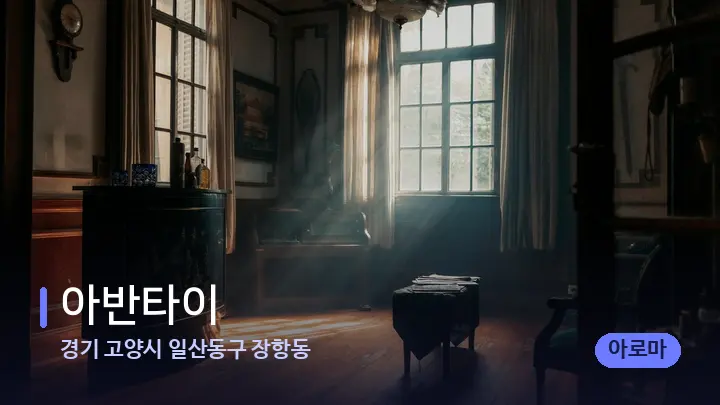 경기 고양시 일산동구 장항동 아반타이 — 마사지 베드가 놓인 관리실