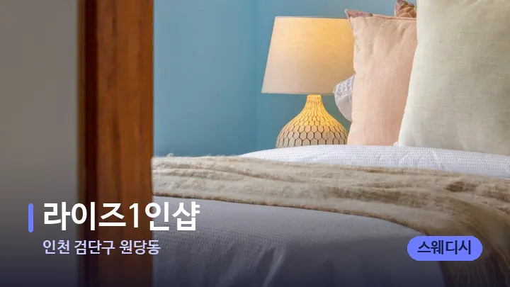 인천 검단구 원당동 라이즈1인샵 — 휴식 분위기의 스파 베드
