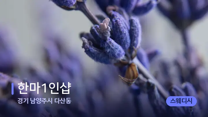 경기 남양주시 다산동 한마1인샵 — 아로마테라피 오일