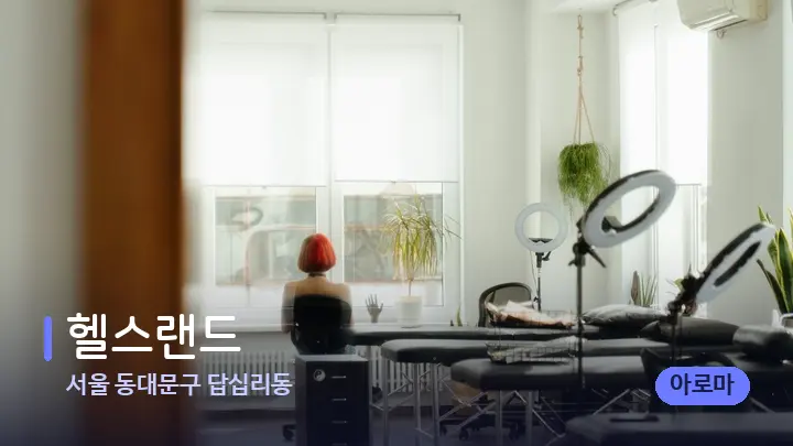 서울 동대문구 답십리동 헬스랜드 — 마사지 베드가 놓인 관리실