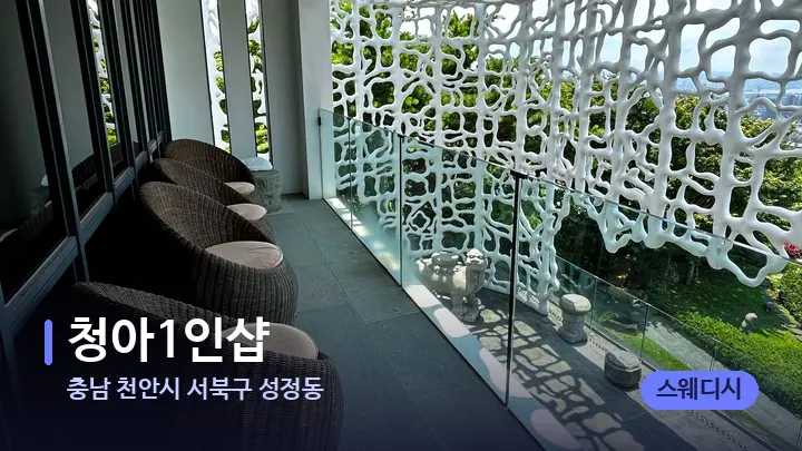 충남 천안시 서북구 성정동 청아1인샵 — 스파 프런트 공간
