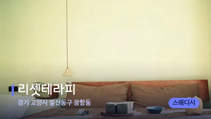 경기 고양시 일산동구 장항동 리셋테라피 — 마사지 베드가 놓인 관리실