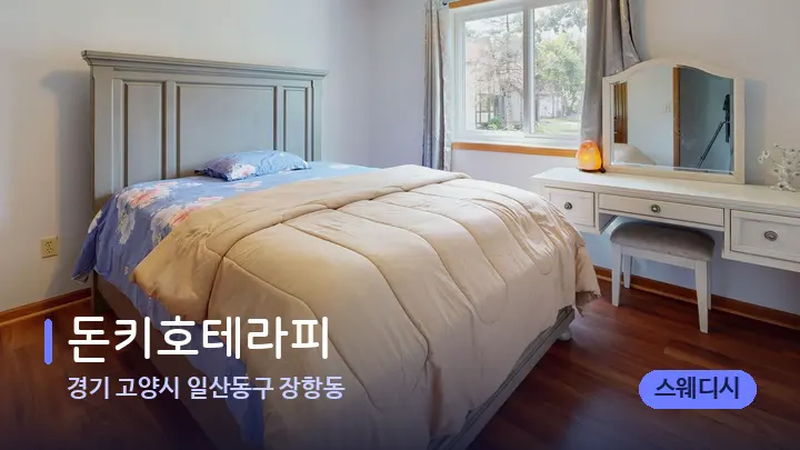 경기 고양시 일산동구 장항동 돈키호테라피 — 마사지 베드가 놓인 관리실
