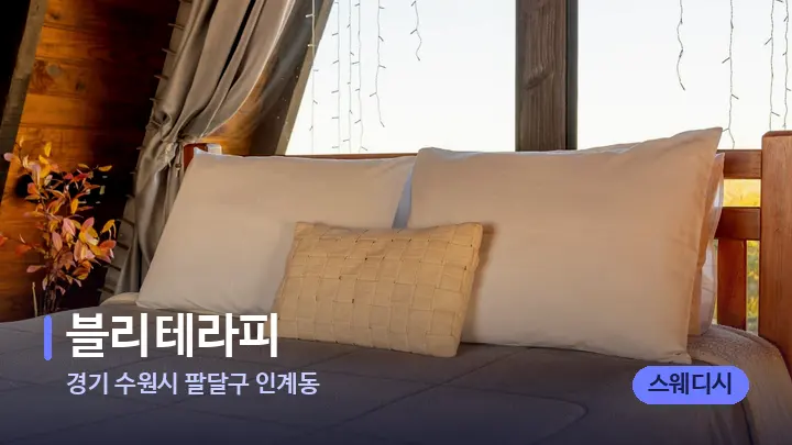 경기 수원시 팔달구 인계동 블리테라피 — 휴식 분위기의 스파 베드