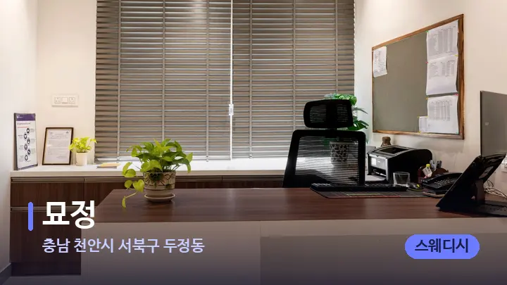 충남 천안시 서북구 두정동 묘정 — 스파 프런트 공간