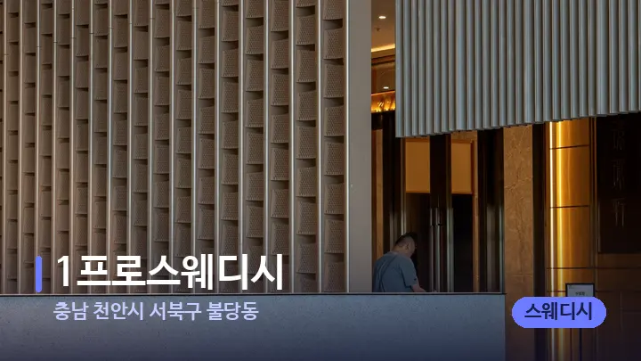 충남 천안시 서북구 불당동 1프로스웨디시 — 스파 프런트 공간